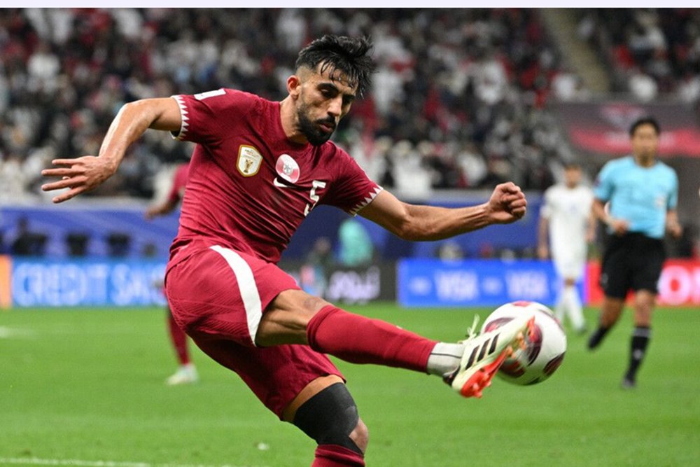 Pemain Timnas Qatar Tarek Salman di Piala Asia 2023. Prediksi Skor Iran vs Qatar 7 Februari, Susunan Pemain, H2H, Hasil Semifinal/AFC