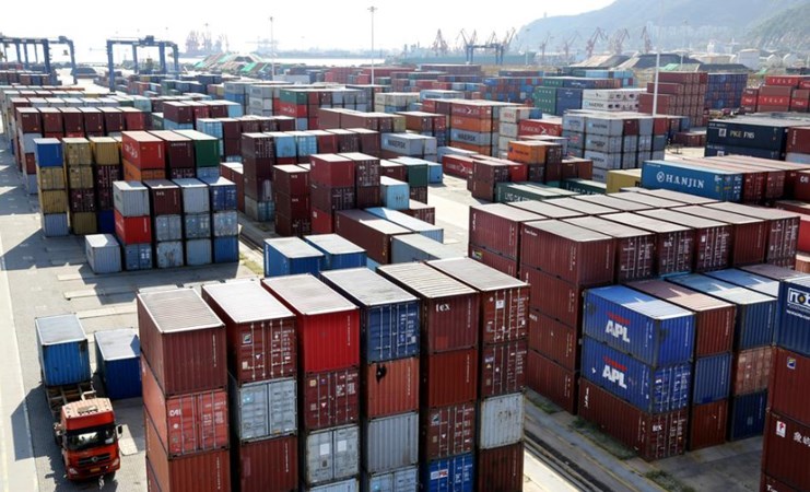 Guncangan Ekonomi Global Menanti Bila Trump Terpilih di Pilpres AS. Suasana di Pelabuhan Lianyungang, Provinsi Jiangsu, China, 8 September 2018./REUTERS-Stringer