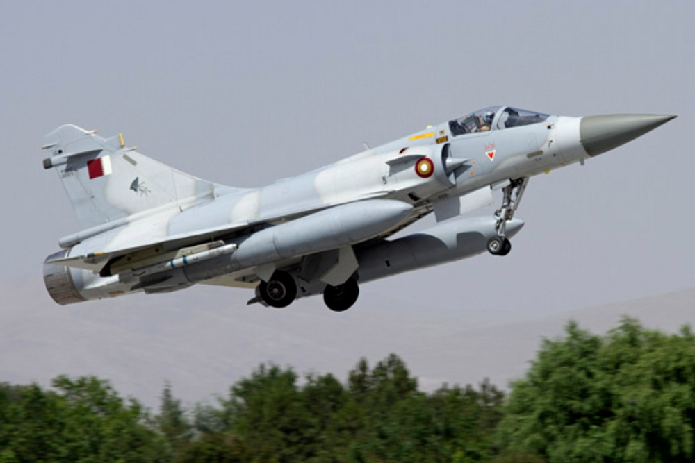 Jet tempur Mirage 2000-5 eks Qatar. Dok www.airspace-review.com
