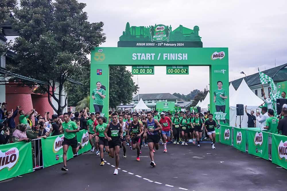  Sebanyak 3.000 Pelari Ikuti Road to MILO ACTIV Indonesia Race 2024 Bogor Series