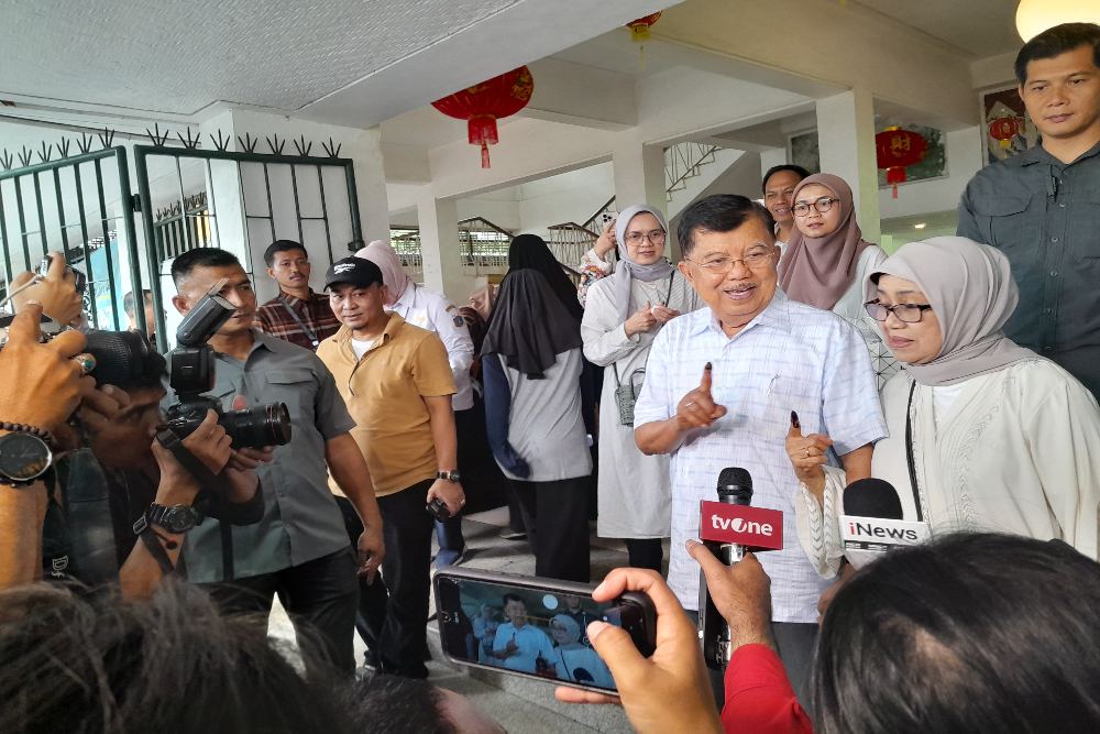  Gaya JK Saat Nyoblos di Pemilu 2024, Kirim Doa untuk KPPS