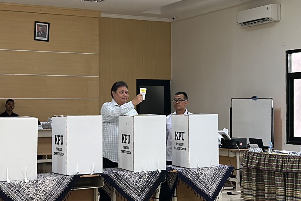  Hasil Pemilu 2024, Airlangga Hartarto: Mari Kita Tunggu Keputusan Nanti