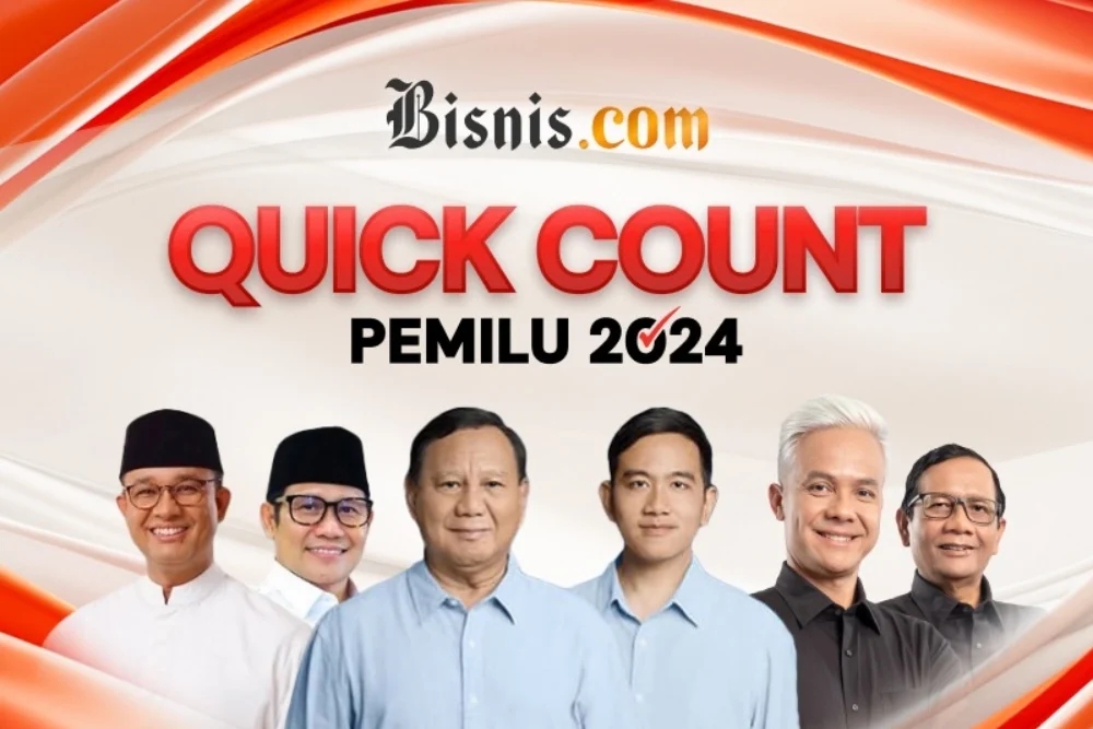  Prabowo-Gibran Pimpin Hasil Quick Count Pilpres 2024 versi LSI, Poltracking dan Indikator