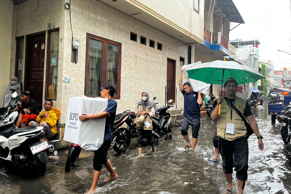  KPU Berpotensi Gelar Pemilu Susulan di 668 TPS Akibat Terdampak Banjir hingga Gangguan Keamanan