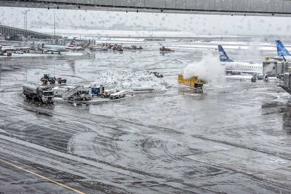  Badai Salju di Amerika Membuat Ratusan Penerbangan Dibatalkan