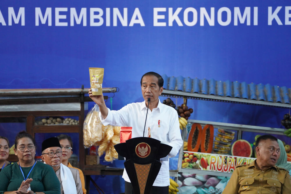  Nama Produk Sama dengan Nama Anaknya, Nasabah Mekaar Ini Dipuji Jokowi