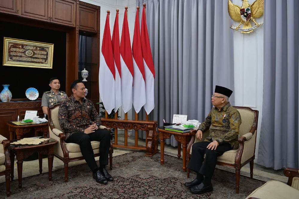  AHY Dapat Wejangan dari Wapres soal Mafia Tanah Hingga Jaring Pengaman Sosial