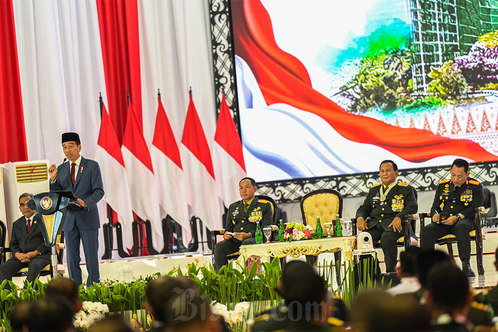  Presiden Jokowi Hadiri Rapim TNI dan Polri Tahun 2024