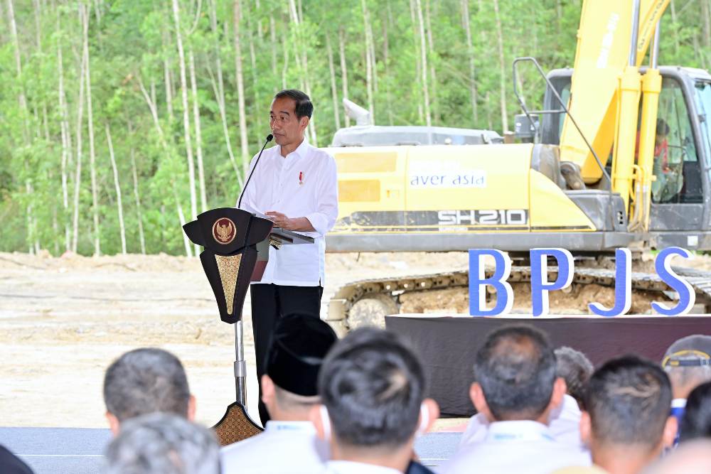  Jokowi Resmikan Groundbreaking Kantor BPJS Kesehatan di IKN