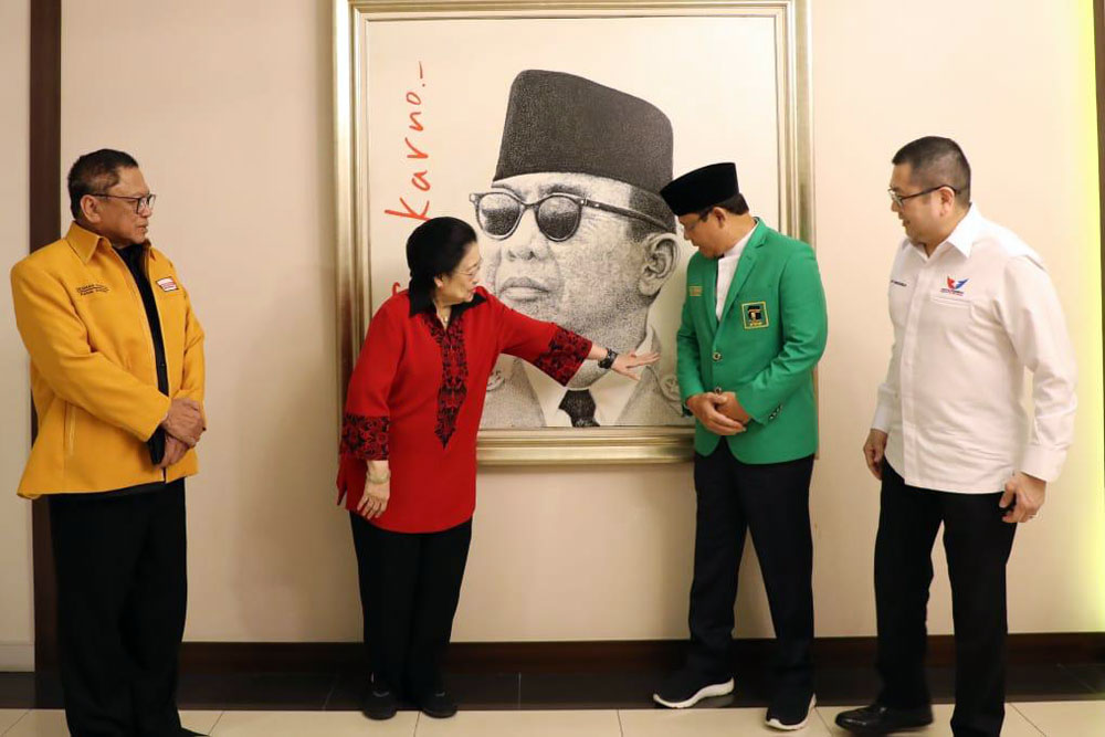 Hasil real count KPU sementara mencatatkan Partai Persatuan Pembangunan (PPP) kembali menembus ambang batas parlemen 4%. Sementara PSI tertahan di angka 3,13%. Bisnis