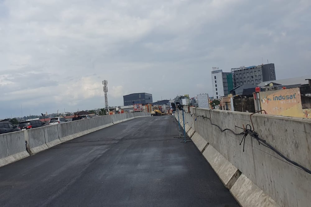  Pembangunan Flyover Sekip Ujung Palembang Sudah 95%
