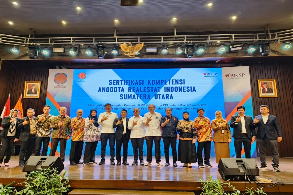  Siap Naik Kelas, REI Gelar Sertifikasi Untuk 205 Pengembang Properti di Sumatra Utara