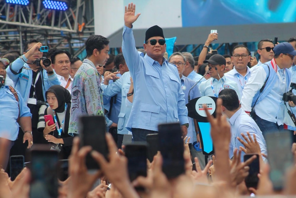  Prabowo Semringah Usai Raja Yordania Ucapkan Selamat Unggul Pilpres 2024