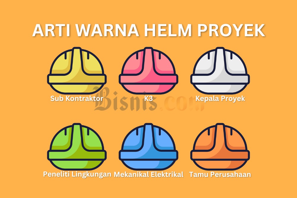  7 Arti Warna Helm Proyek Berdasarkan Jabatan dan Tingkatannya