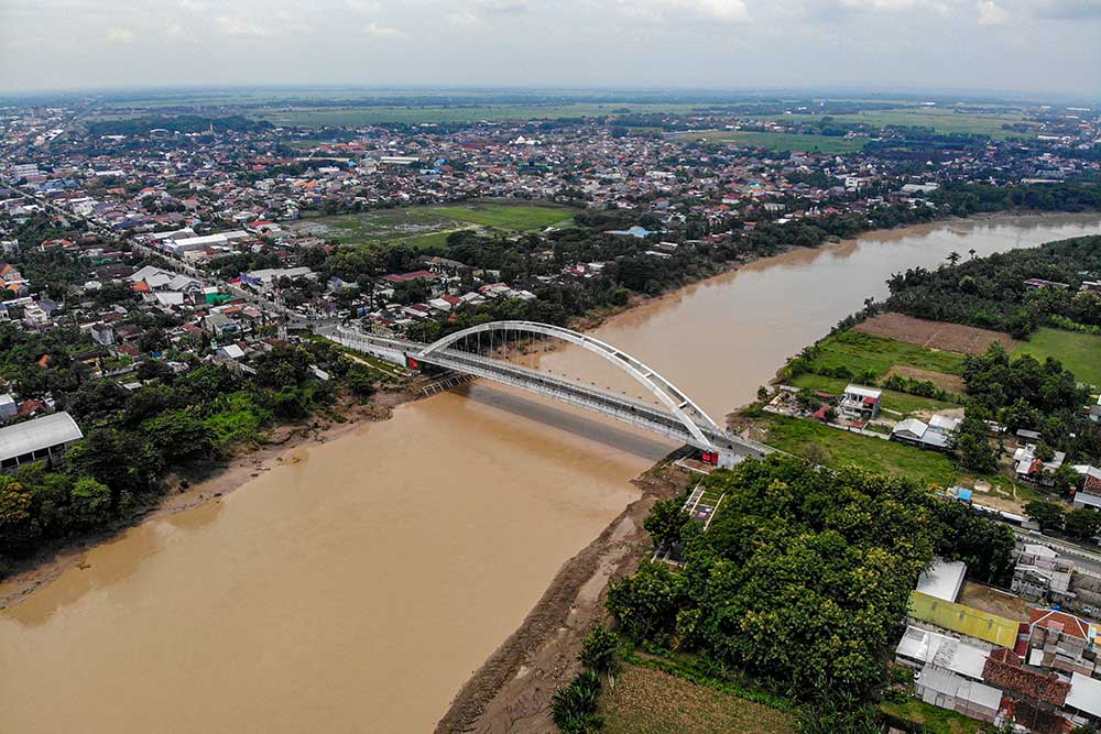 Banjir Luapan Sungai Bengawan Solo di Bojonegoro Mulai Surut