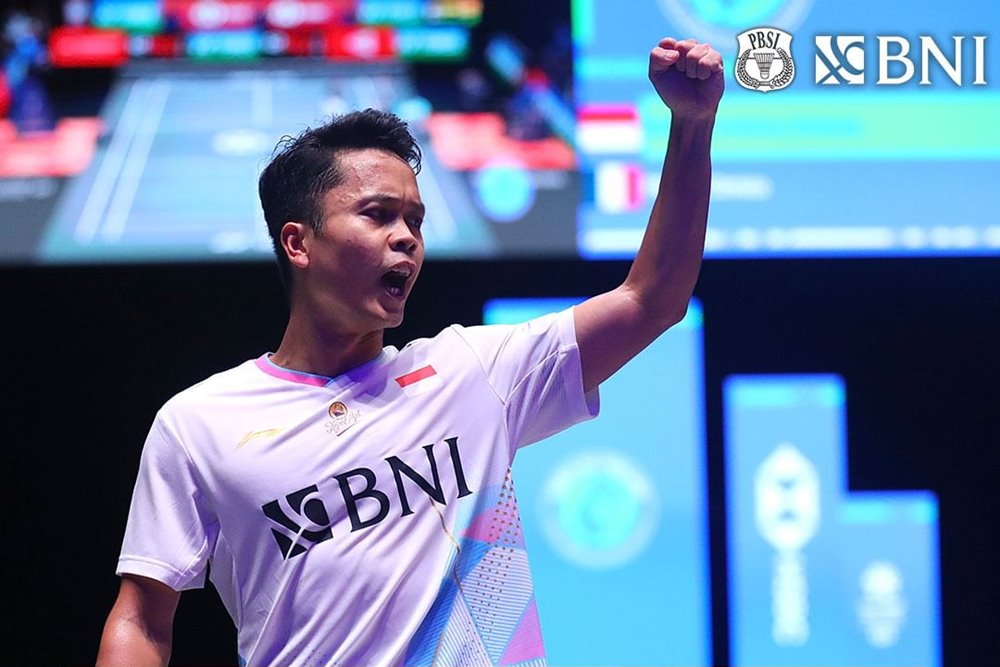  Anthony Ginting Akhiri Penantian 22 Tahun Tunggal Putra Capai Final All England