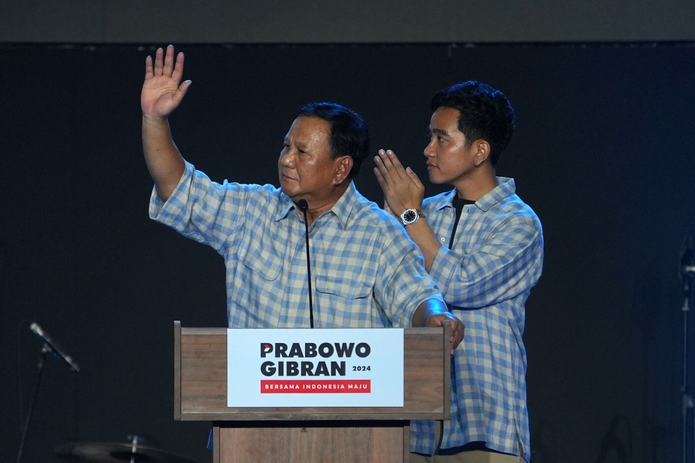  Setelah Tak Disalami Jokowi, Kini Prabowo Tidak Didampingi Gibran saat Pidato Perdana