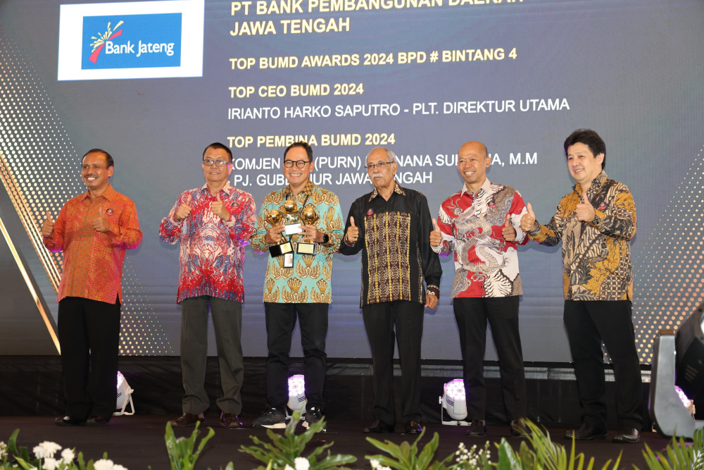  Bank Jateng Kantongi Penghargaan TOP BUMD Award 2024