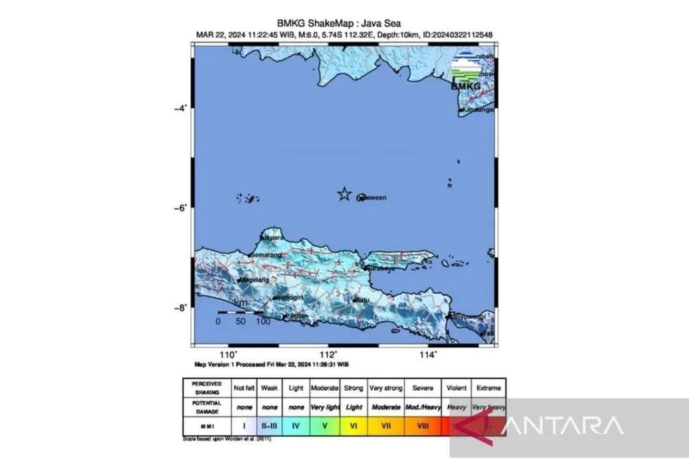  Gempa Tuban Terasa di Sejumlah Wilayah Jatim