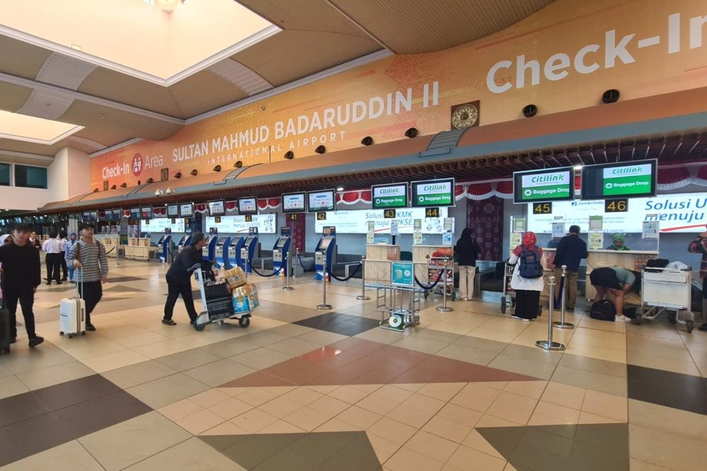  Genjot Spending Rate Penumpang, Bandara SMB II Tekan Waktu Check-In