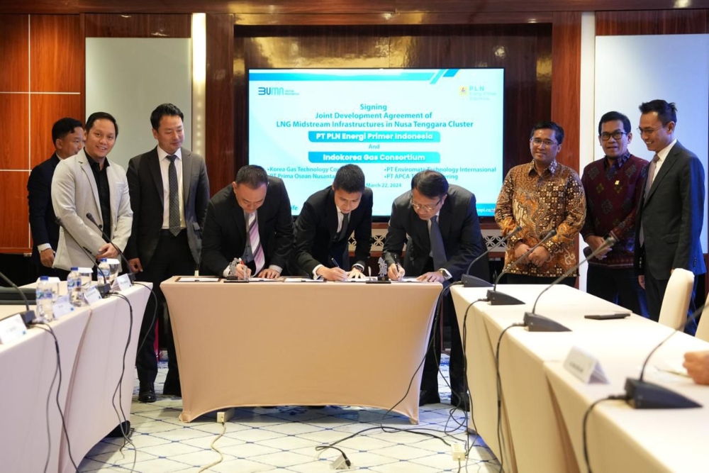  PLN Gandeng Konsorsium Indokorea Gas Garap Infrastruktur LNG di Nusa Tenggara