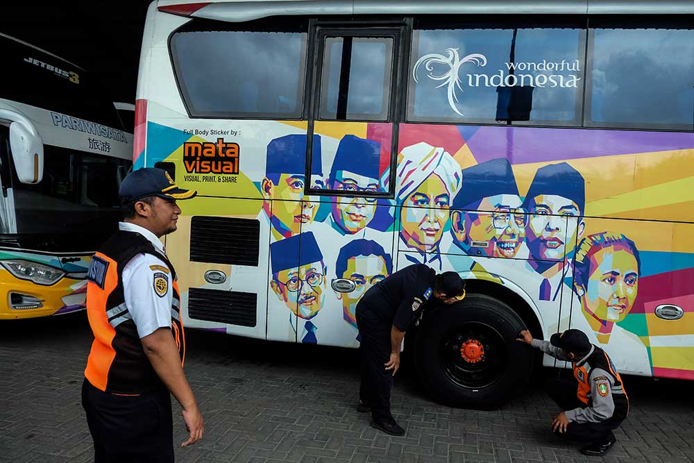  Dishub Solo Lakukan Inspeksi Keselamatan Lalu Lintas dan Angkutan Jalan Terhadap Armada Bus
