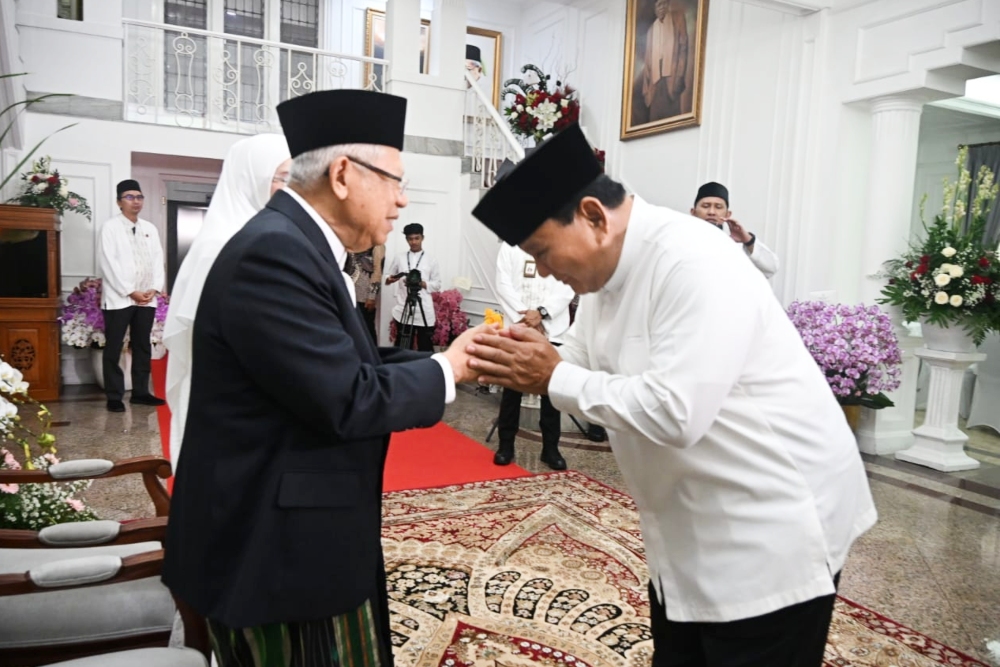  Momen Silaturahmi Wapres dengan Prabowo dan Sederet Pejabat Negara