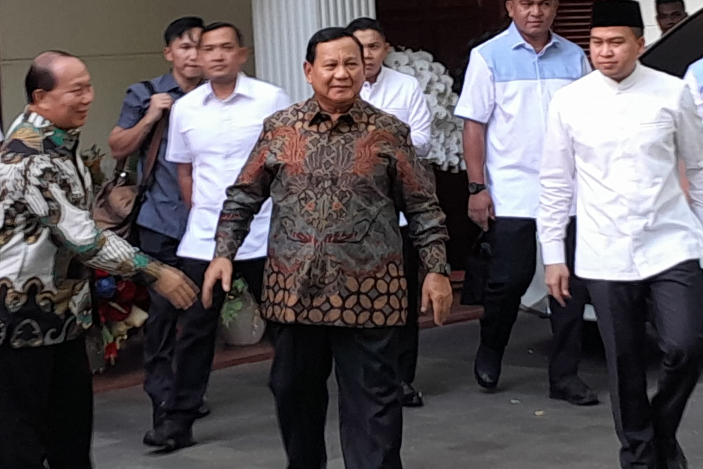  Hari Pertama Lebaran, Prabowo Tiba di Kertanegara Usai Sowan Wapres Maruf