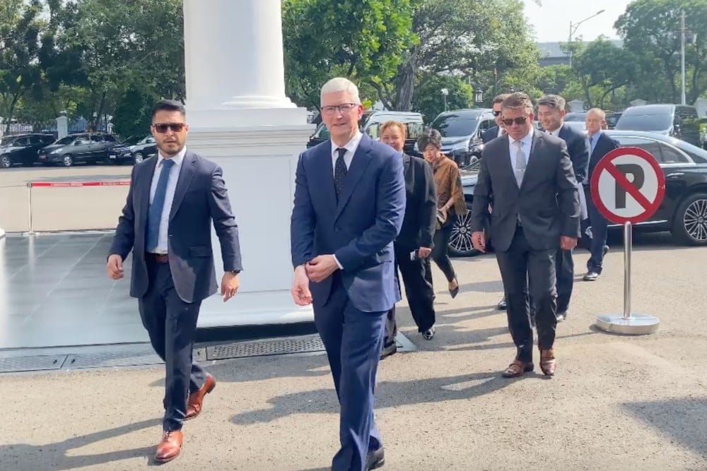  Usai Temui Jokowi, Bos Apple Tim Cook Temui Prabowo di Kemenhan