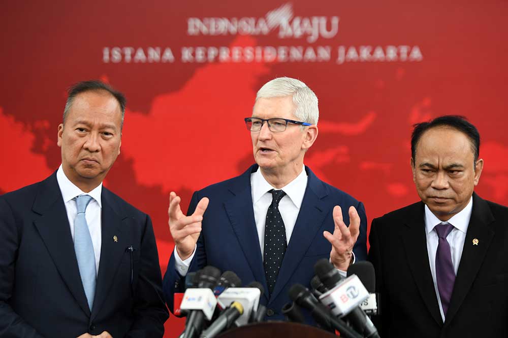  CEO Apple Tim Cook Bertemu Presiden Joko Widodo Bahas Investasi Perusahaan Apple di Indonesia
