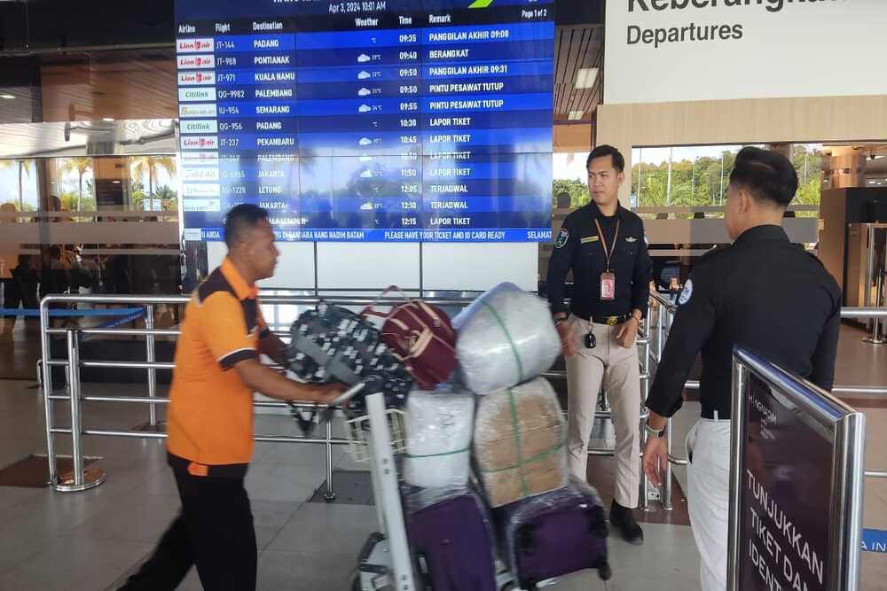  Penumpang Bandara Hang Nadim Naik 17,2% pada Periode Lebaran 2024