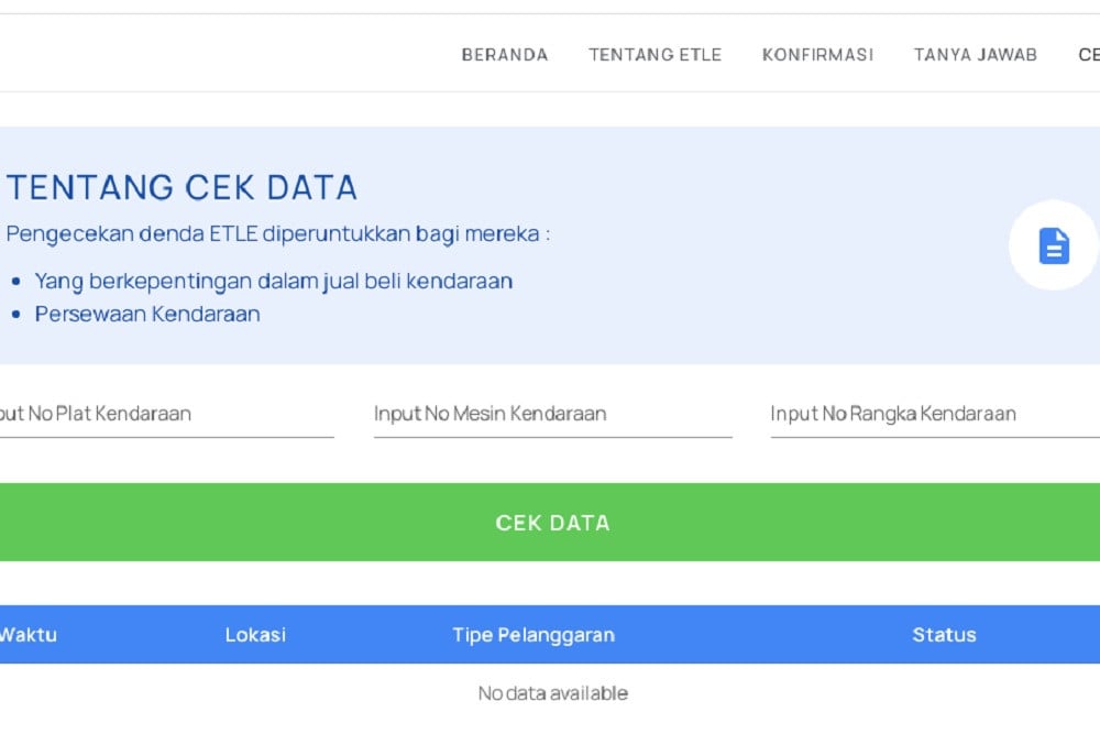  Cara Cek Tilang Elektronik ETLE dan Biaya Dendanya