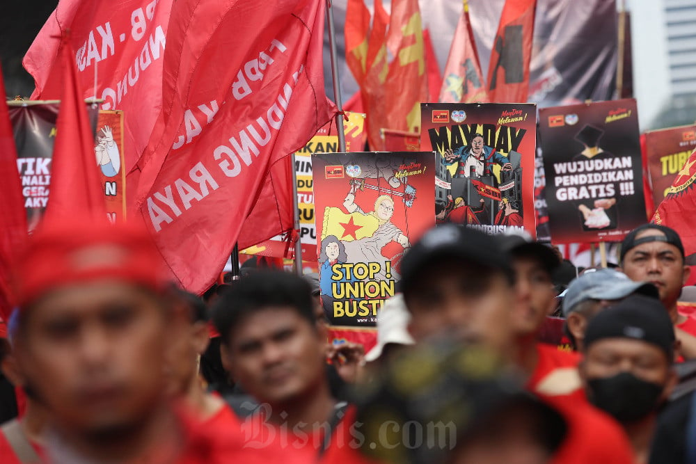  Aksi Damai Dalam Rangka Hari Buruh Internasional di Jakarta
