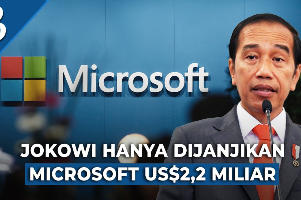  Nilai Investasi Microsoft di Indonesia Kecil, Beda dengan Malaysia dan Jepang