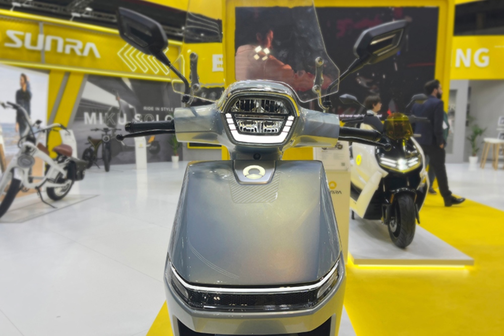 Produk sepeda motor listrik Sunra asal China. Dok Sunra