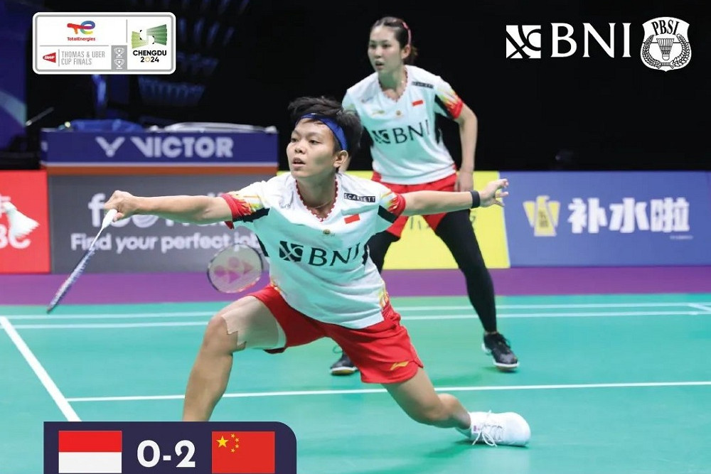 Hasil final Uber Cup 2024, Indonesia tertinggal 0-2 setelah Fadia/Ribka kalah /  PBSI