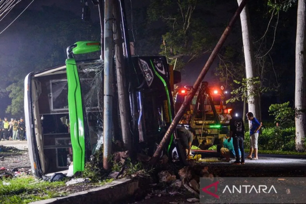  Sembilan Korban Meninggal di Kecelakaan Bus Ciater, Subang