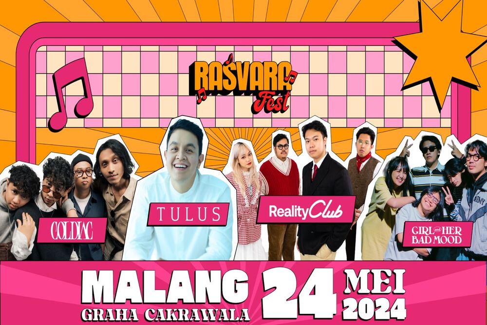  Penyanyi Papan Atas Tulus Semarakkan Rasvara Festival 2024 di Malang