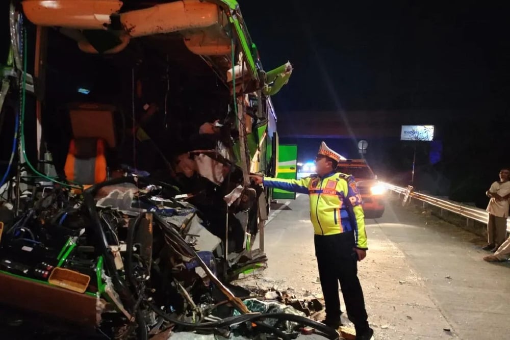  Kecelakaan Bus Rombongan SMP di Tol Jombang, Saksi Lihat Bus Sempat Oleng