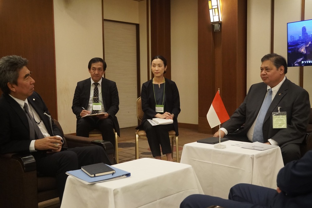  Airlangga Paparkan Potensi Ekonomi Digital Indonesia ke Petinggi Nikkei