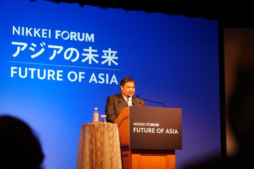  Airlangga Paparkan Sukses Ekonomi RI di Nikkei Forum 2024