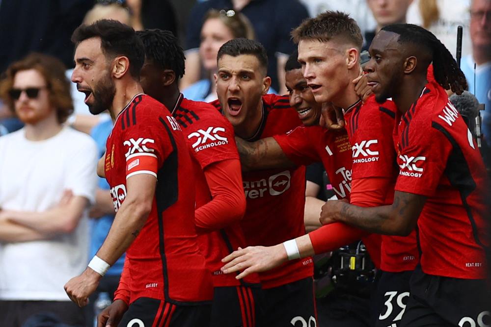  Hasil Manchester City vs Manchester United, Final Piala FA: MU Unggul 2-0 (Babak 1)