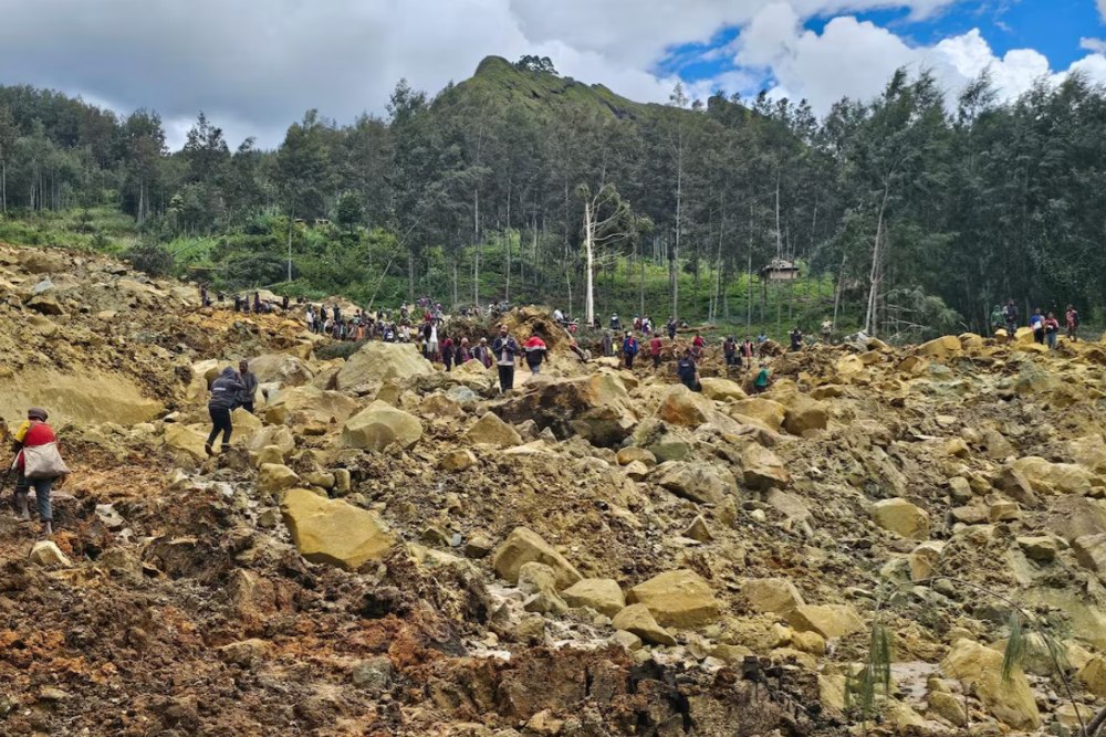  Tanah Longsor Timbun 300 Warga di Papua Nugini, RI Kirim Doa