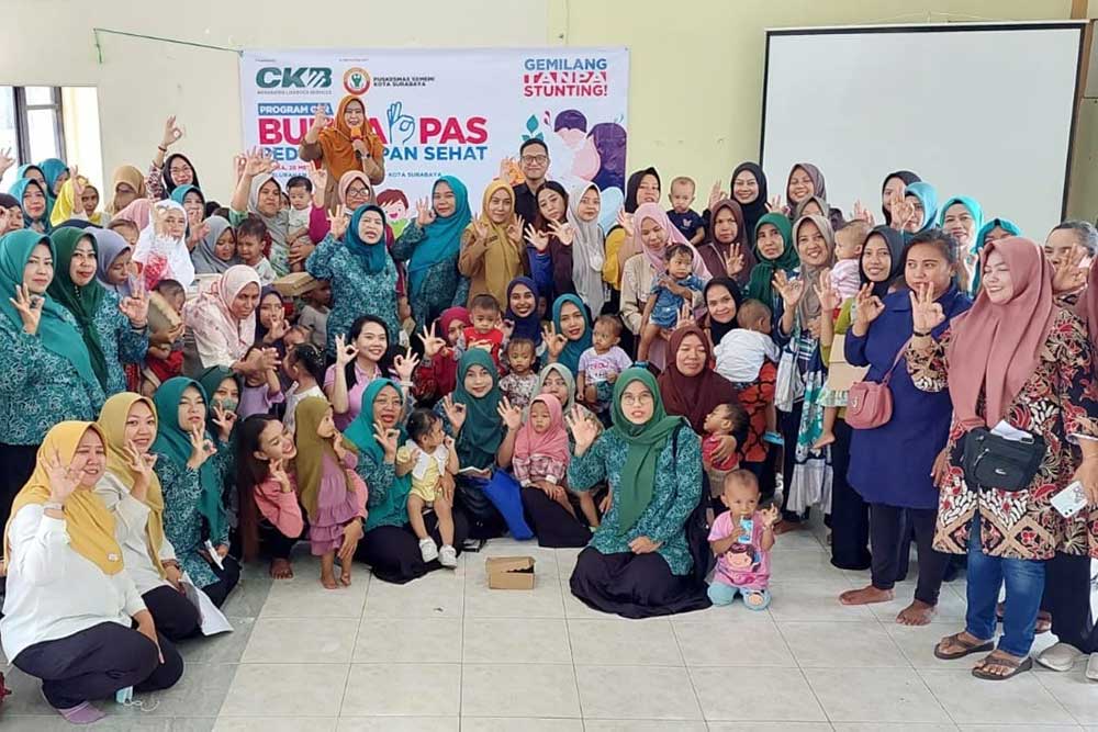  Penurunan Angka Stunting Ditargetkan Tembus 14%, CKB Logistics Luncurkan Program CSR BUNDA PAS di Surabaya