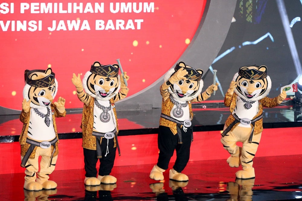  Sili dan Wangi, Harimau Bara Asli Jabar Jadi Maskot Pilkada Serentak 2024