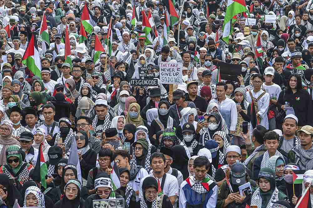  Aksi Bela Palestina di Jakarta