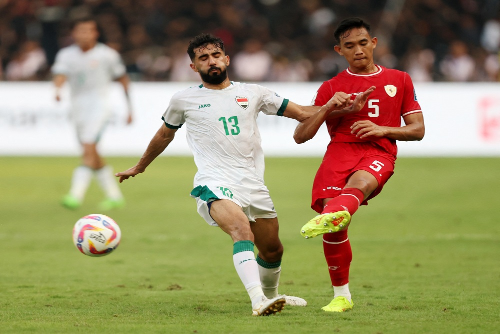 Hasil Timnas Indonesia vs Irak di Kualifikasi Piala Dunia 2026 zona Asia / Reuters.