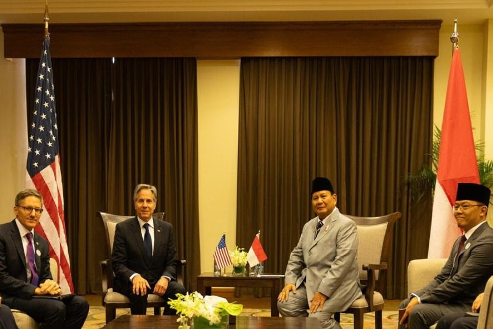  Menlu AS Antony Blinken Bertemu dengan Prabowo, Bahas Serangan Israel ke Gaza