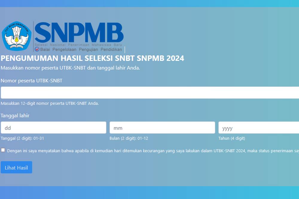 Ini Link Lengkap Hasil Pengumuman SNBT 2024/Kemdikbud