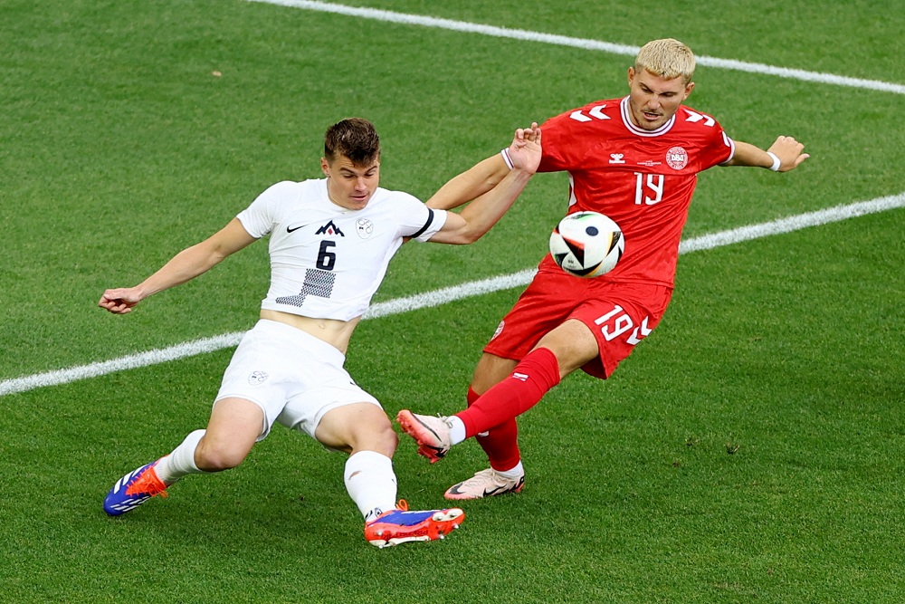  Hasil Slovenia vs Denmark Euro 2024: Tim Dinamit Urung Meledak, Skor Imbang 0-0 (Menit 15)